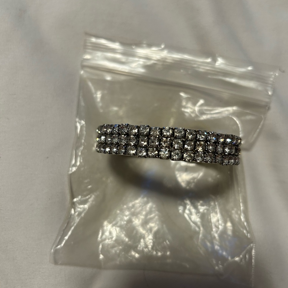 Sparkling Silver Rhinestone Bracelet